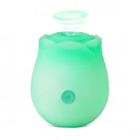 RoseBud, GREEN, GLOW-IN-THE-DARK, 10 Function, Clitoral Sucking & Vibrating, Silicone, Rechargeable